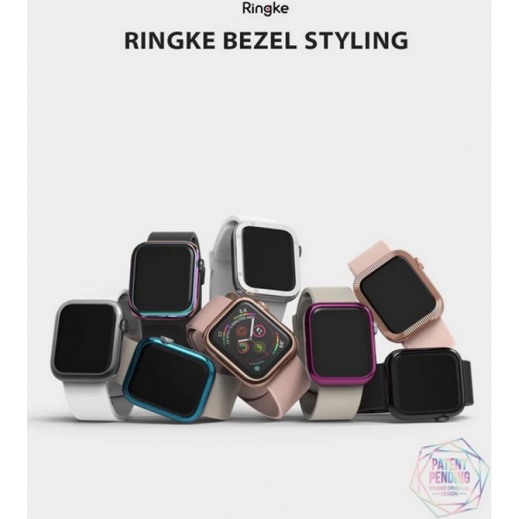 RINGKE BEZEL STYLING για Apple WATCH series 4/ 5 - 44 MM - GLOSSY ΜΑΥΡΟ - AW4-44-03